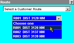 Airport Specific Customer Route Example