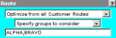 Consider All Routes from Groups ALPHA and BRAVO